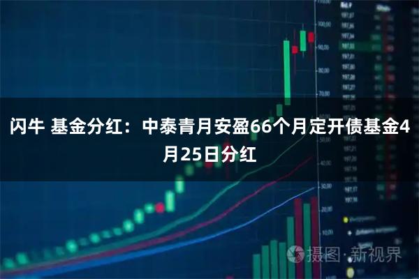 闪牛 基金分红：中泰青月安盈66个月定开债基金4月25日分红